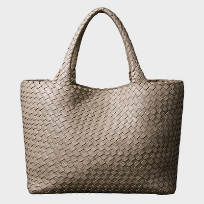 Liora Leather Tote | Handwoven, Durable Microfiber 6
