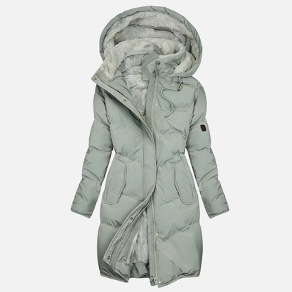 Women’s Long Puffer Parka - Warm Winter Jacket