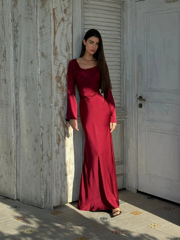 Maxi Dress with Long Sleeves for Women 2