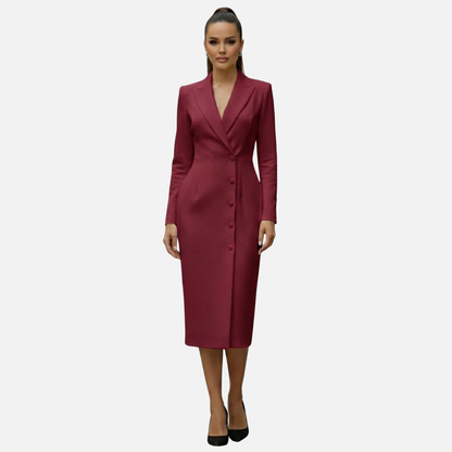 Women's Long Sleeve Suit Dress Blazer