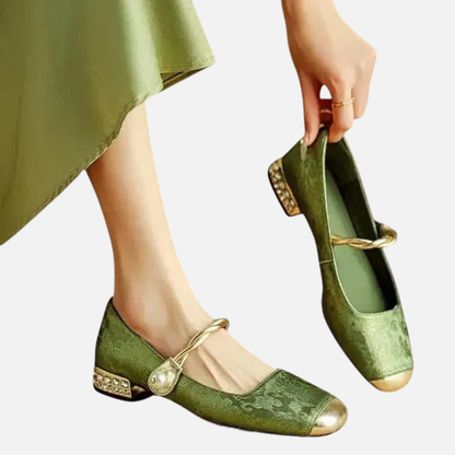 Women's Metallic Mary Janes Shoes
