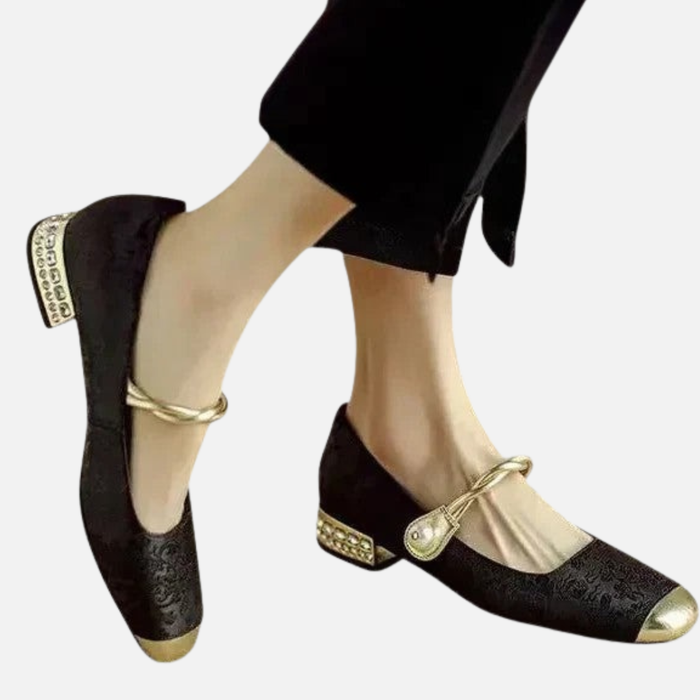 Women's Metallic Mary Janes Shoes