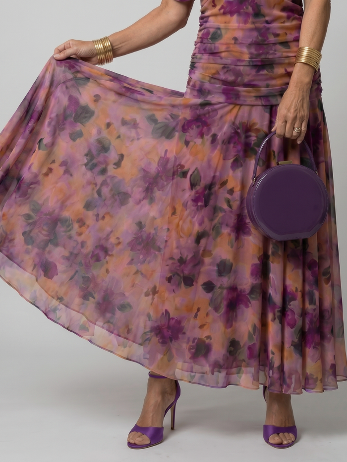 Calen Midi Dress | Off Shoulder, Draped Neckline 2