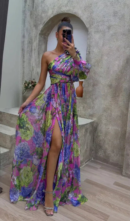 Elegant Women's Wedding Dress with Dropped Shoulders - Perfect Summer Dress for Evening Parties 0