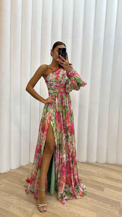 Elegant Women's Wedding Dress with Dropped Shoulders - Perfect Summer Dress for Evening Parties 2