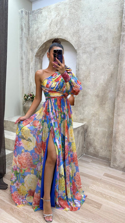 Elegant Women's Wedding Dress with Dropped Shoulders - Perfect Summer Dress for Evening Parties 4
