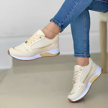 Sienna Women's Sneakers | Cushioned Comfort, Metallic Accents 0