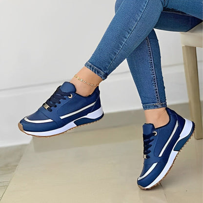 Sienna Women's Sneakers | Cushioned Comfort, Metallic Accents 1