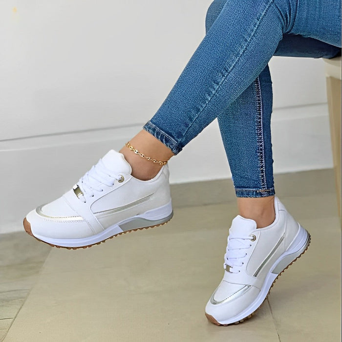 Sienna Women's Sneakers | Cushioned Comfort, Metallic Accents 2