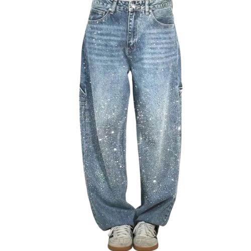 Women’s Rhinestone Embellished Flared Jeans