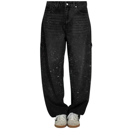 Women’s Rhinestone Embellished Flared Jeans