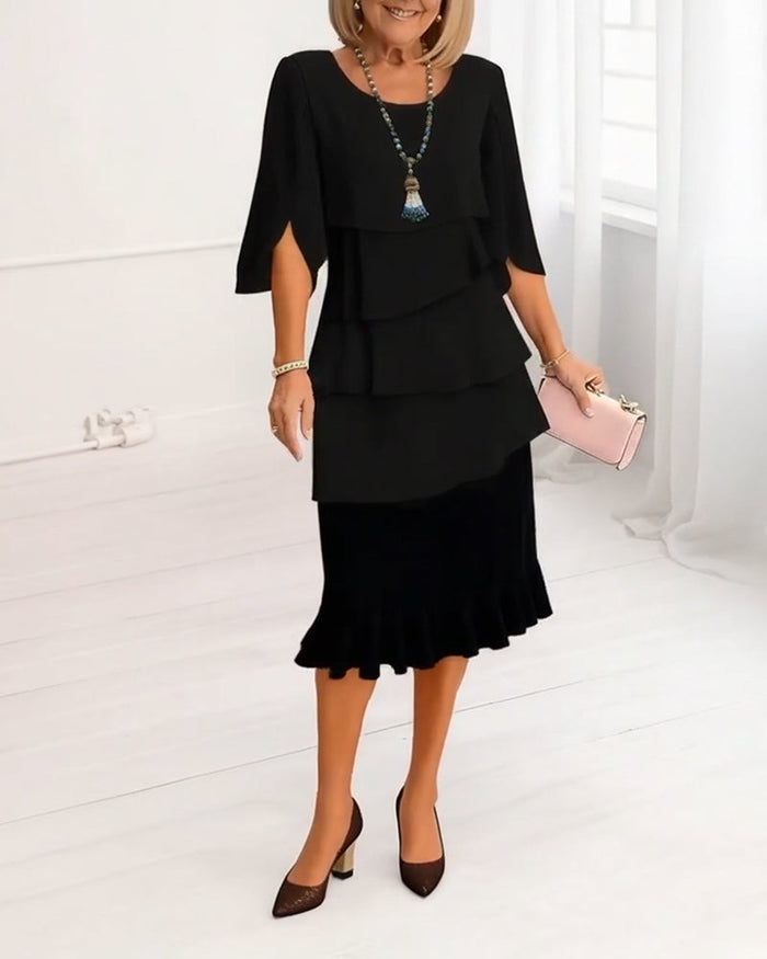 Patricia | Elegant Comfort Ruffle Dress 1
