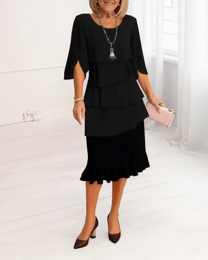 Patricia | Elegant Comfort Ruffle Dress 1