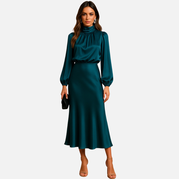 Women’s Satin Midi Dress