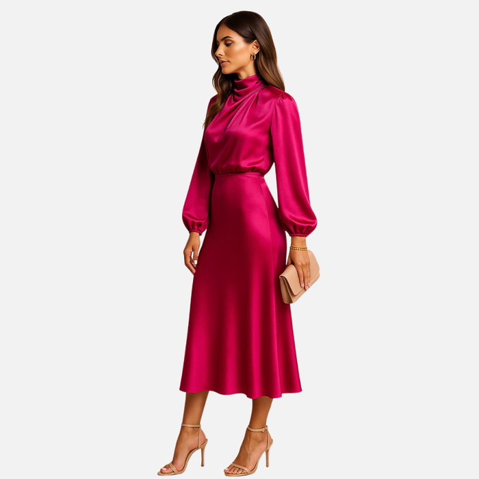 Women’s Satin Midi Dress