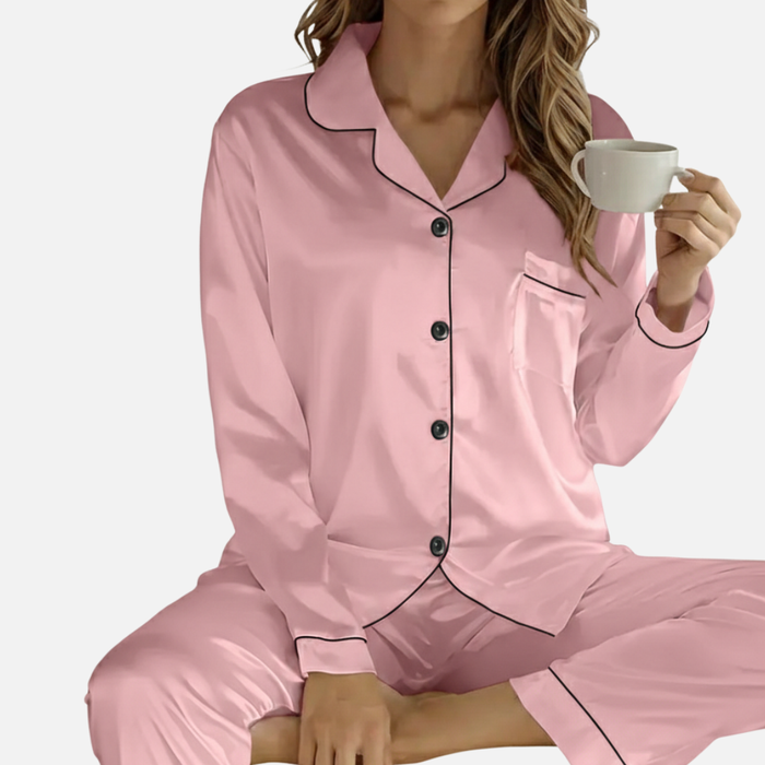 Women’s Satin Wide Pajama Set