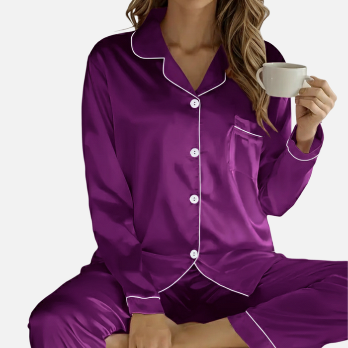 Women’s Satin Wide Pajama Set