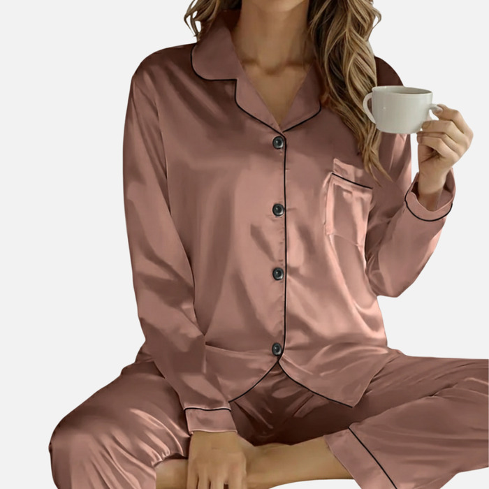 Women’s Satin Wide Pajama Set