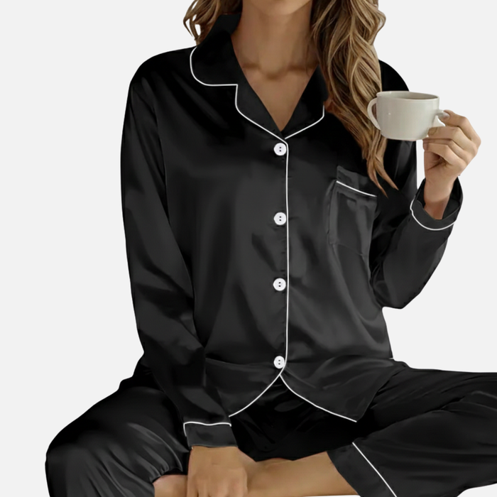 Women’s Satin Wide Pajama Set