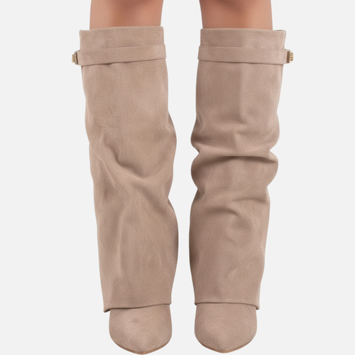 Women’s Suede Wide Knee-High Boots