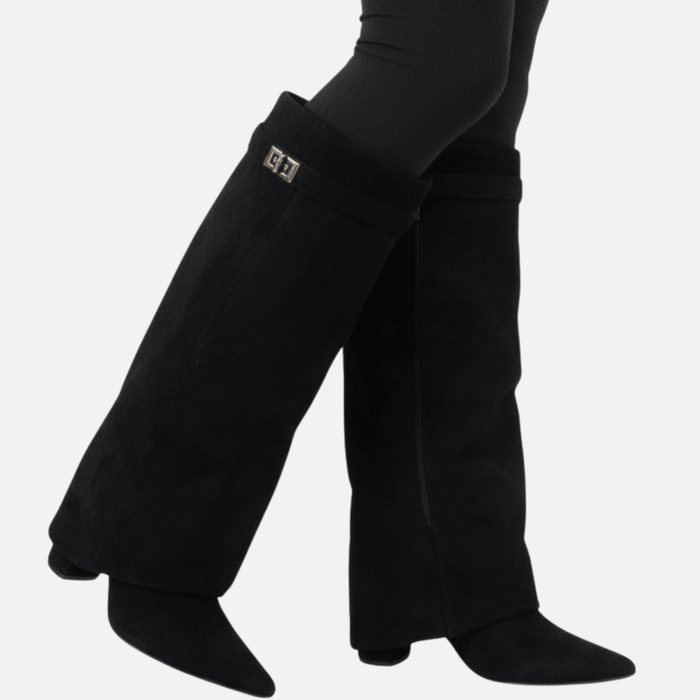 Women’s Suede Wide Knee-High Boots