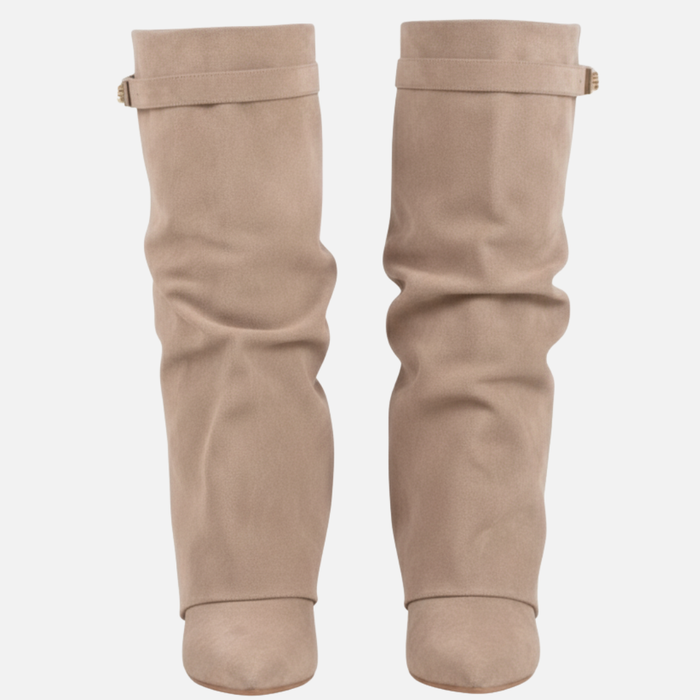 Women’s Suede Wide Knee-High Boots