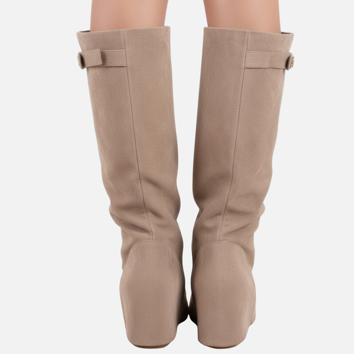 Women’s Suede Wide Knee-High Boots