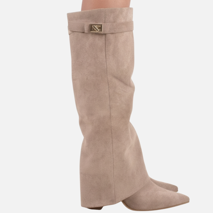 Women’s Suede Wide Knee-High Boots