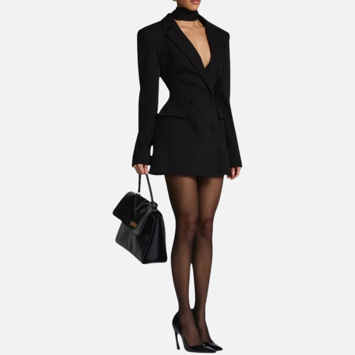 Women’s Tailored Blazer Dress - Elegant Mini Dress