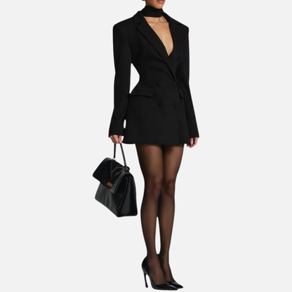 Women’s Tailored Blazer Dress - Elegant Mini Dress
