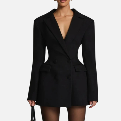 Women’s Tailored Blazer Dress - Elegant Mini Dress