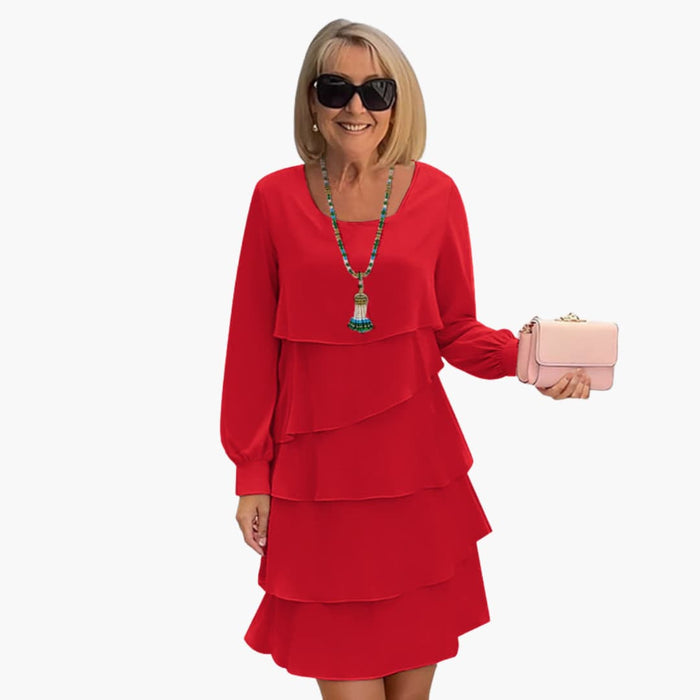 Elegant Women's Summer Dress with Long Sleeves, Stylish and Comfortable, Perfect for Warm Days 1