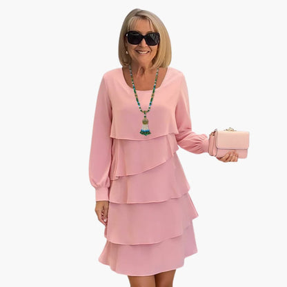 Elegant Women's Summer Dress with Long Sleeves, Stylish and Comfortable, Perfect for Warm Days 2