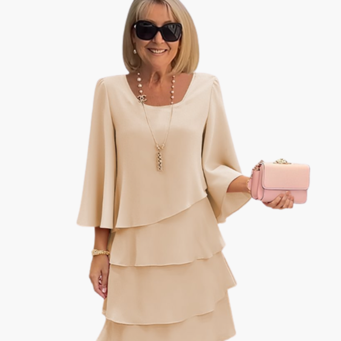 Elegant Women's Summer Dress with Long Sleeves, Stylish and Comfortable, Perfect for Warm Days 3