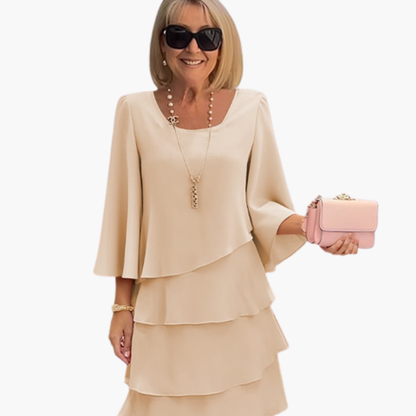 Elegant Women's Summer Dress with Long Sleeves, Stylish and Comfortable, Perfect for Warm Days 3