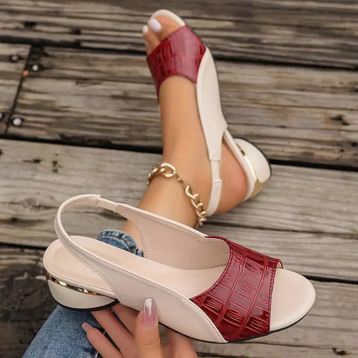 Women's High Heel Sandals - Elegant Leather Sandals, Comfort and Style for Every Occasion 2