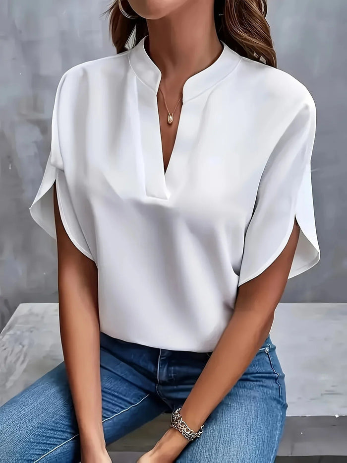Elegant Women's Long Sleeve Blouse - Stylish Women's Formal Blouses for Trousers 1
