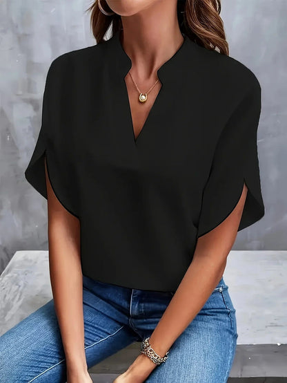 Elegant Women's Long Sleeve Blouse - Stylish Women's Formal Blouses for Trousers 3