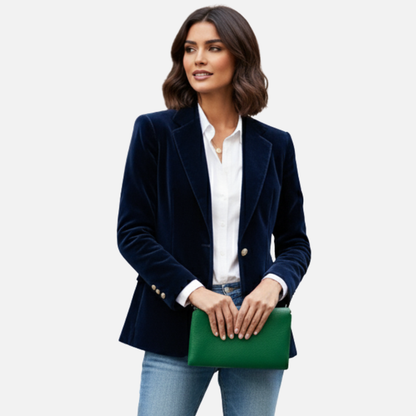 Women’s Velvet Blazer – Elegant Tailored Jacket