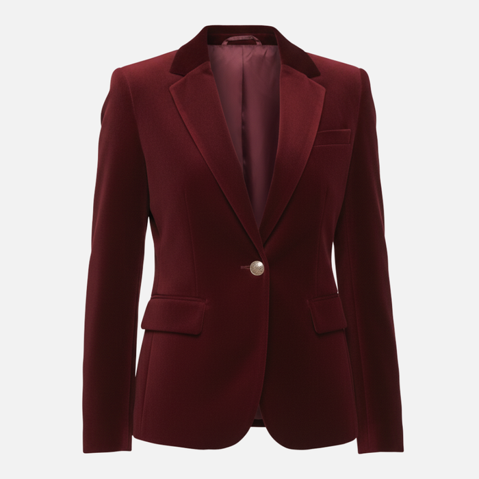 Women’s Velvet Blazer – Elegant Tailored Jacket