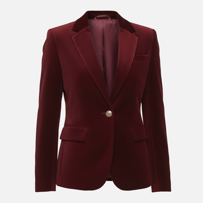 Women’s Velvet Blazer – Elegant Tailored Jacket